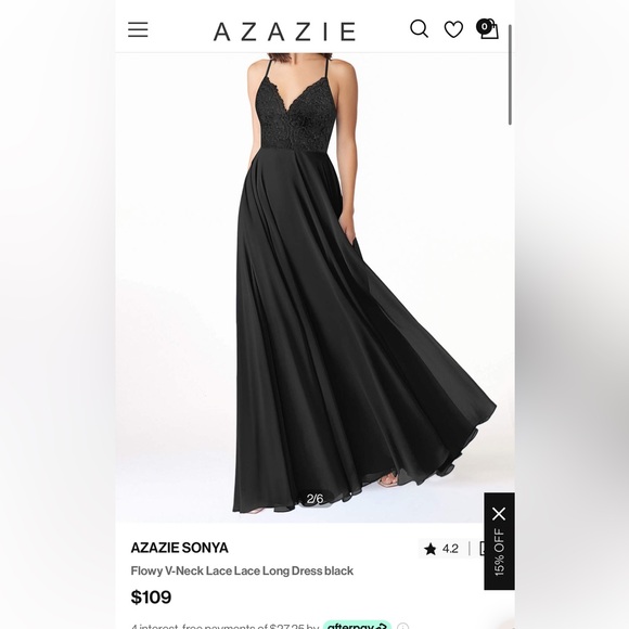 Black Adair’s bridesmaid dress - Picture 5 of 5